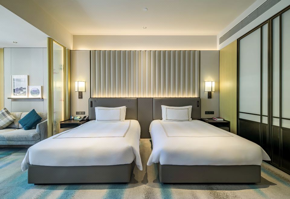 豪華園景雙床房