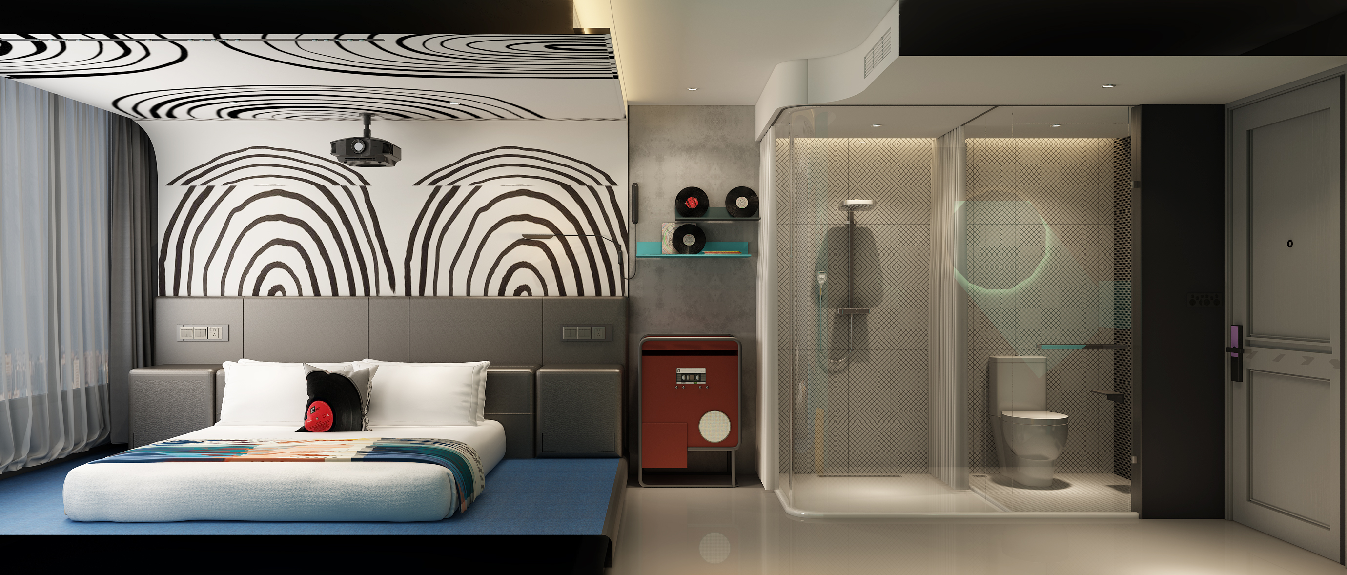 兰艺影音大床房（4K巨幕+影视会员）