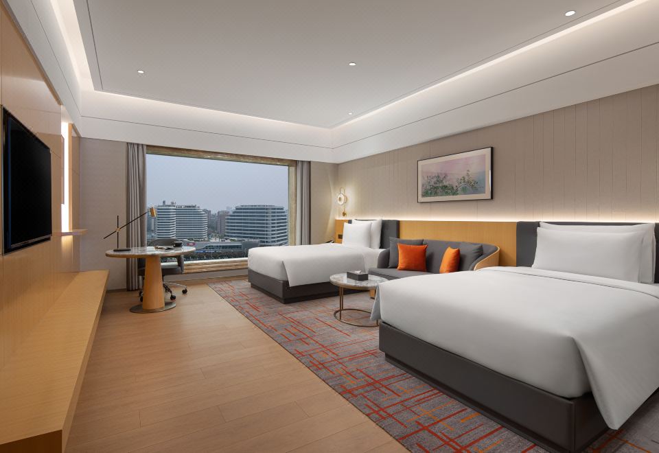 豪華園景負氧離子雙床房