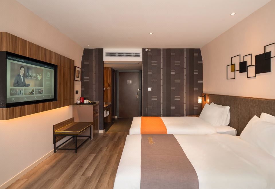 雙床房【英倫風格，55寸可投屏電視】