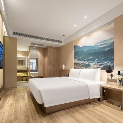 雅緻大床房（投屏+記憶枕+普蘭特床墊） 合肥高新區創新產業園銀泰城亞朵飯店優惠