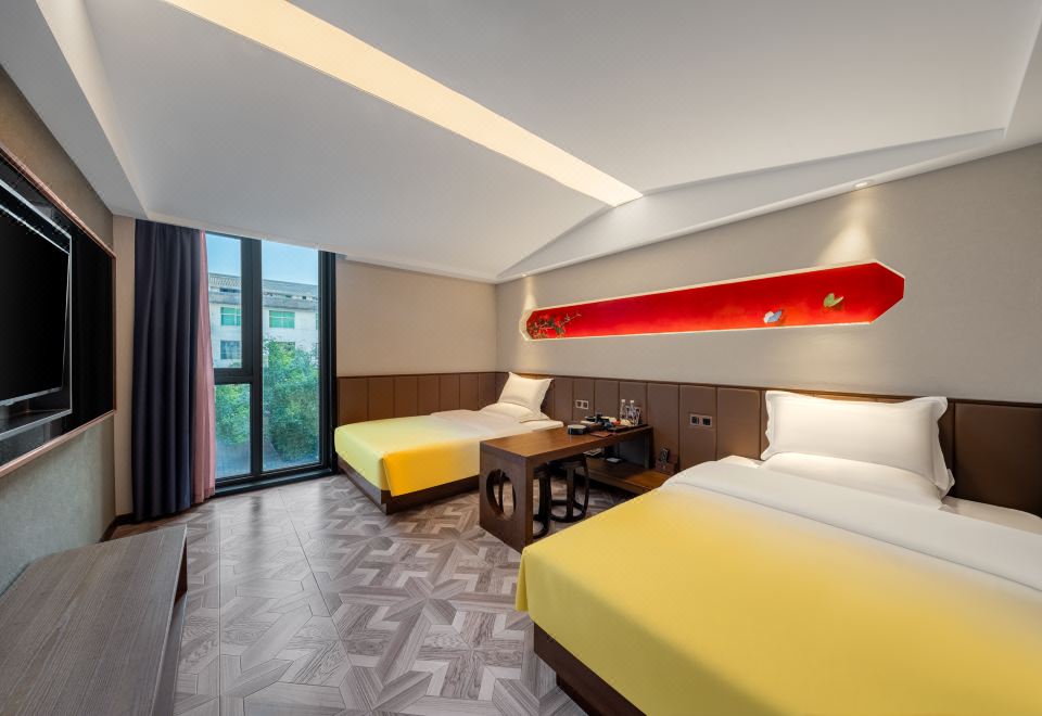 宋词I婉约双床房『泡茶台+茶具、乾湿分离』