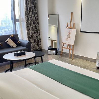 簡歐恬靜觀影房【冰箱+洗衣機】 翰文國際公寓（廣州火車東站體育中心店）優惠