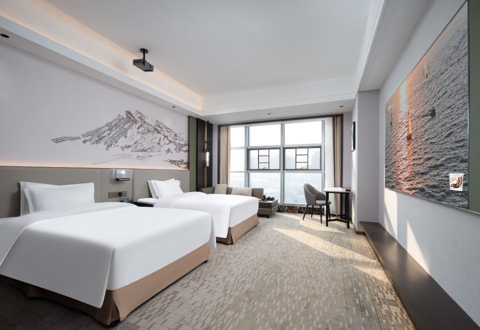 巨幕影音双床房