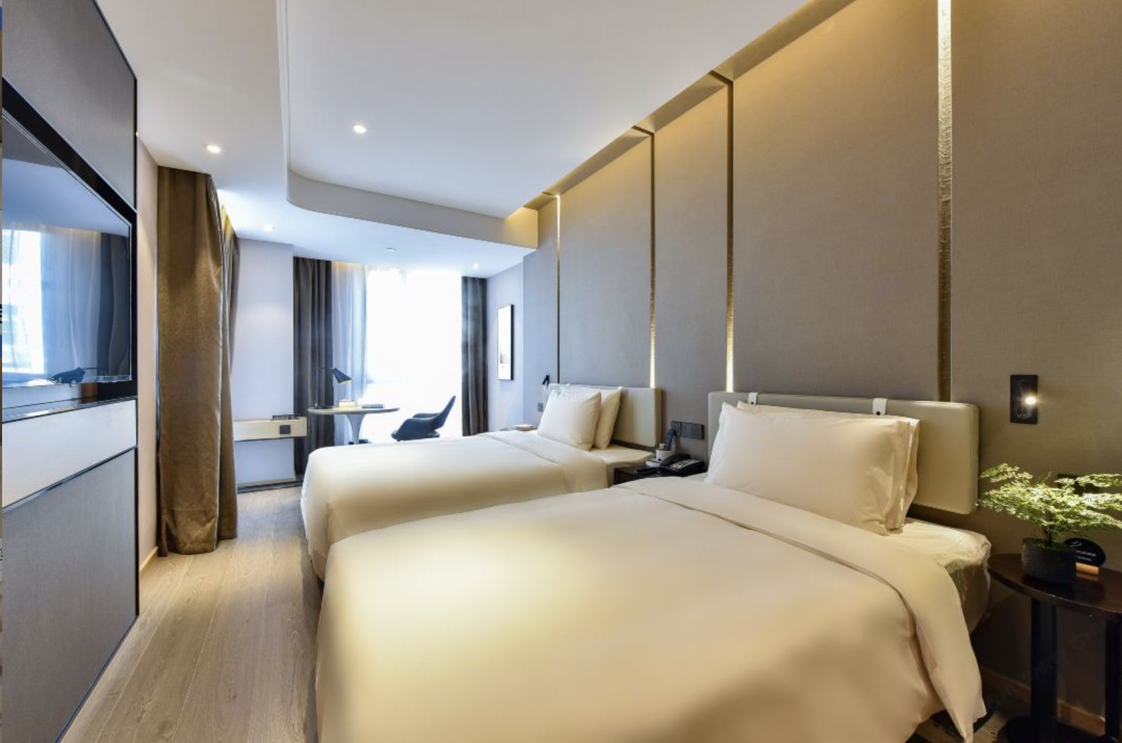 行政雙床房-浴袍+加濕器+手機投屏+高速吹風機+Minibar