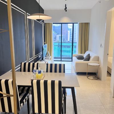 豪華城景套房1臥室（帶陽台） Axon飯店公寓近柏威年KLCC雙子塔優惠