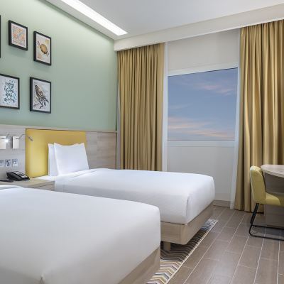 Connecting Family Room With Sofa Bed Hampton by Hilton Doha Old Town Promo Code