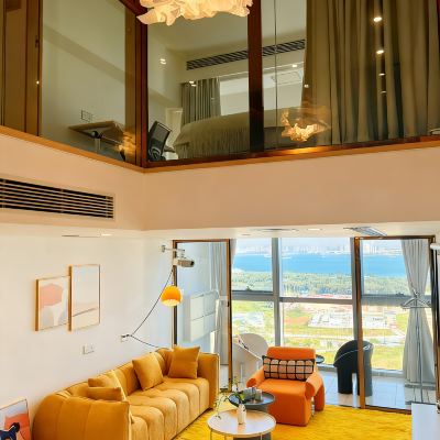 觀日·海景茶室複式兩房（巨幕投影儀） 廈門雲海·遇璽飯店公寓（五緣灣萬達店）優惠