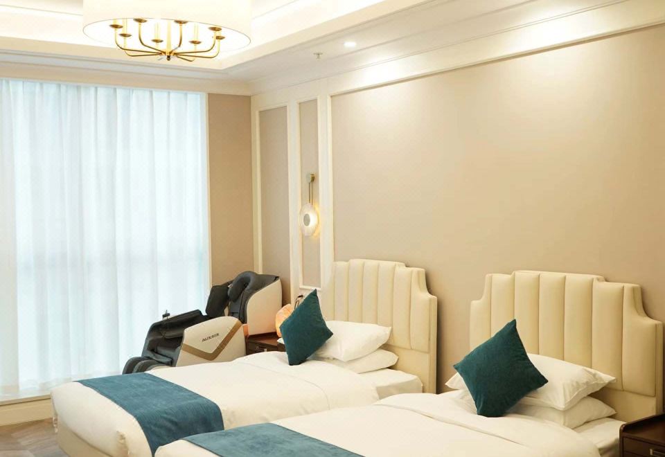 心颐养生双床套房 养生盐灯+全自动智能按摩椅