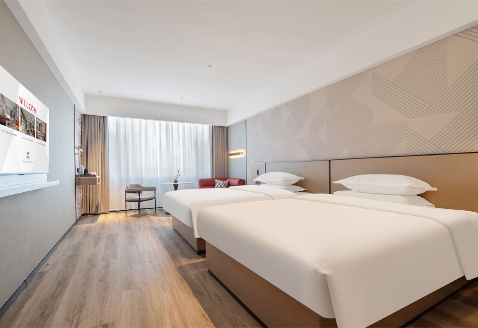 智能豪華雙床房〔智能客控+智能投屏+零壓床墊〕