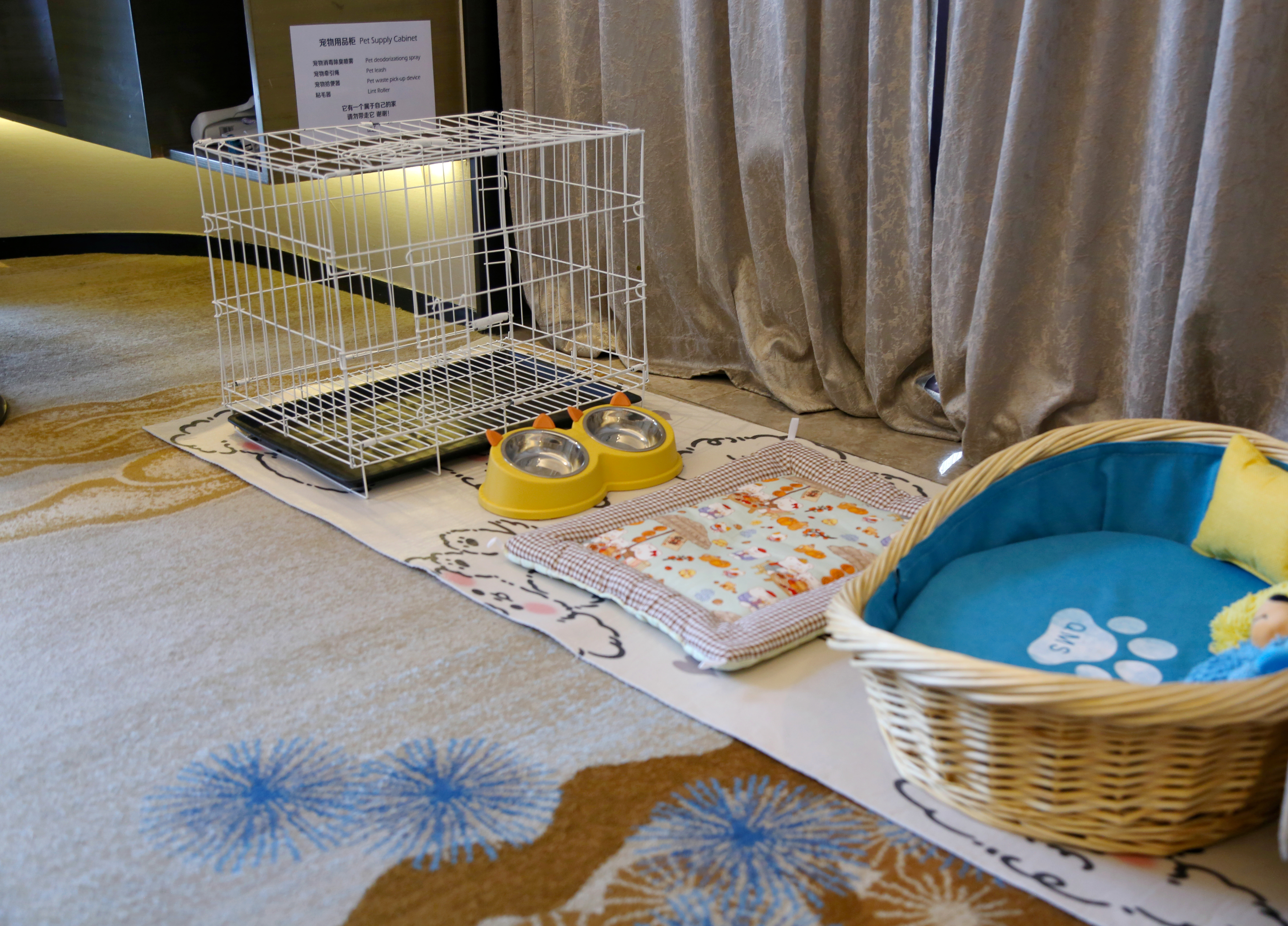 萌寵友好大床房（萌寵窩墊+玩具+食盆+溜寵物件）