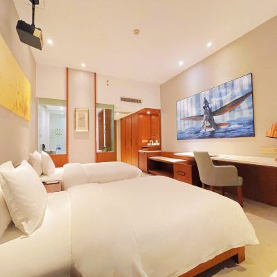 高級影音雙床房-無線投屏 無錫德根飯店優惠