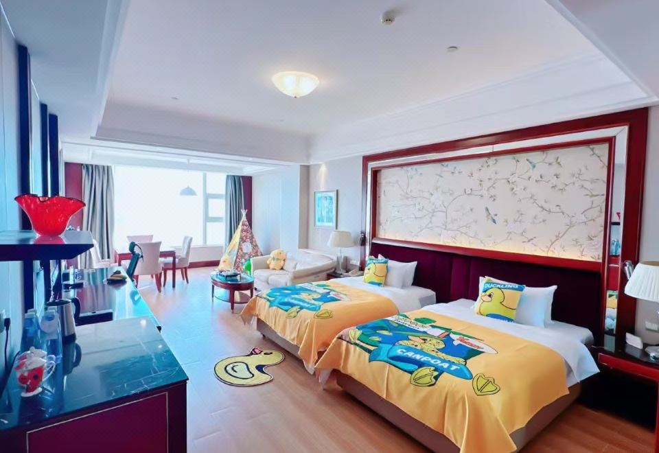 海景亲子双床房（海景落地窗，帐篷童趣）