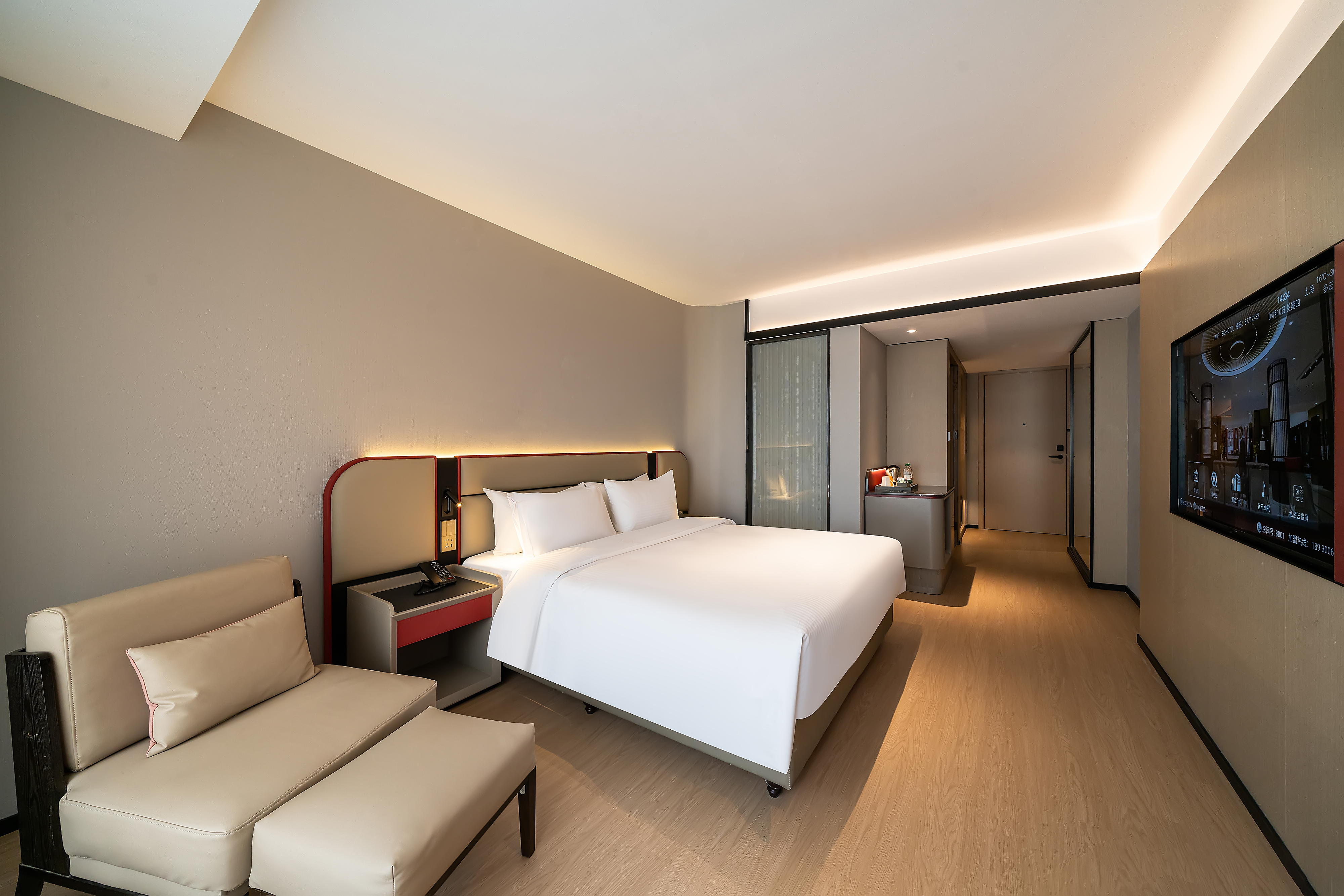 SKJIANSHEHOTELYUNLAN简逸高级大床房（智能语音客控+65寸高清电视）