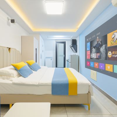 春 | 設計師輕奢影音房（情侶） 廈門三人行公寓（廈門北站店）優惠