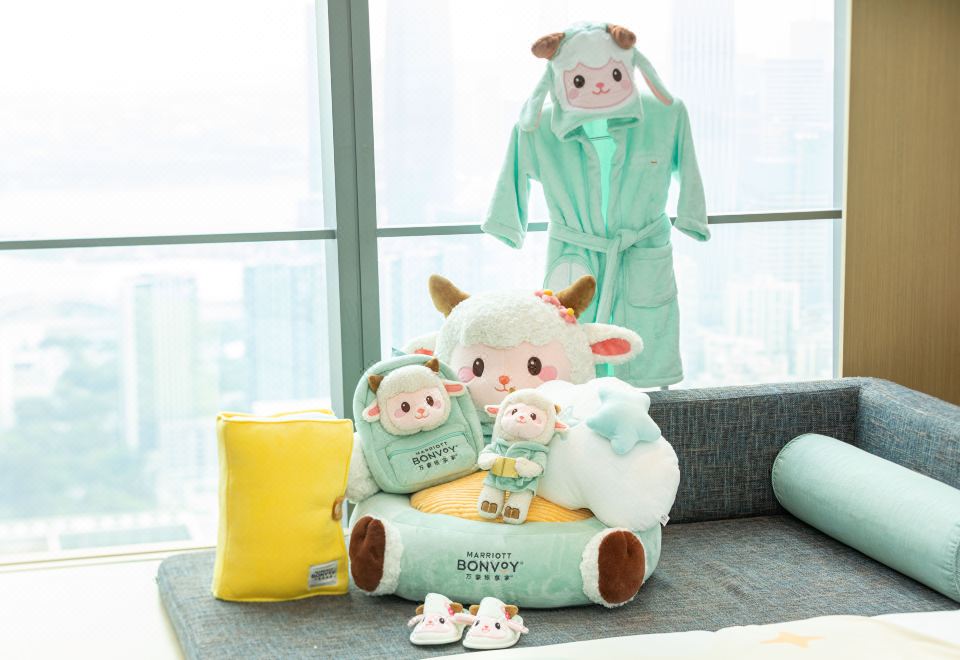 米婭的甜云密語灣景雙床房