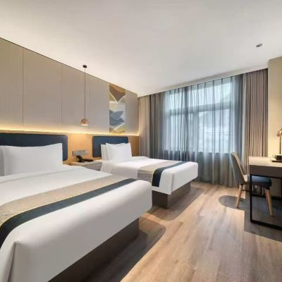 雙床房『舒適零壓床品+智能電視投屏』 如家商旅飯店（連雲港東海商業街高鐵站店）優惠