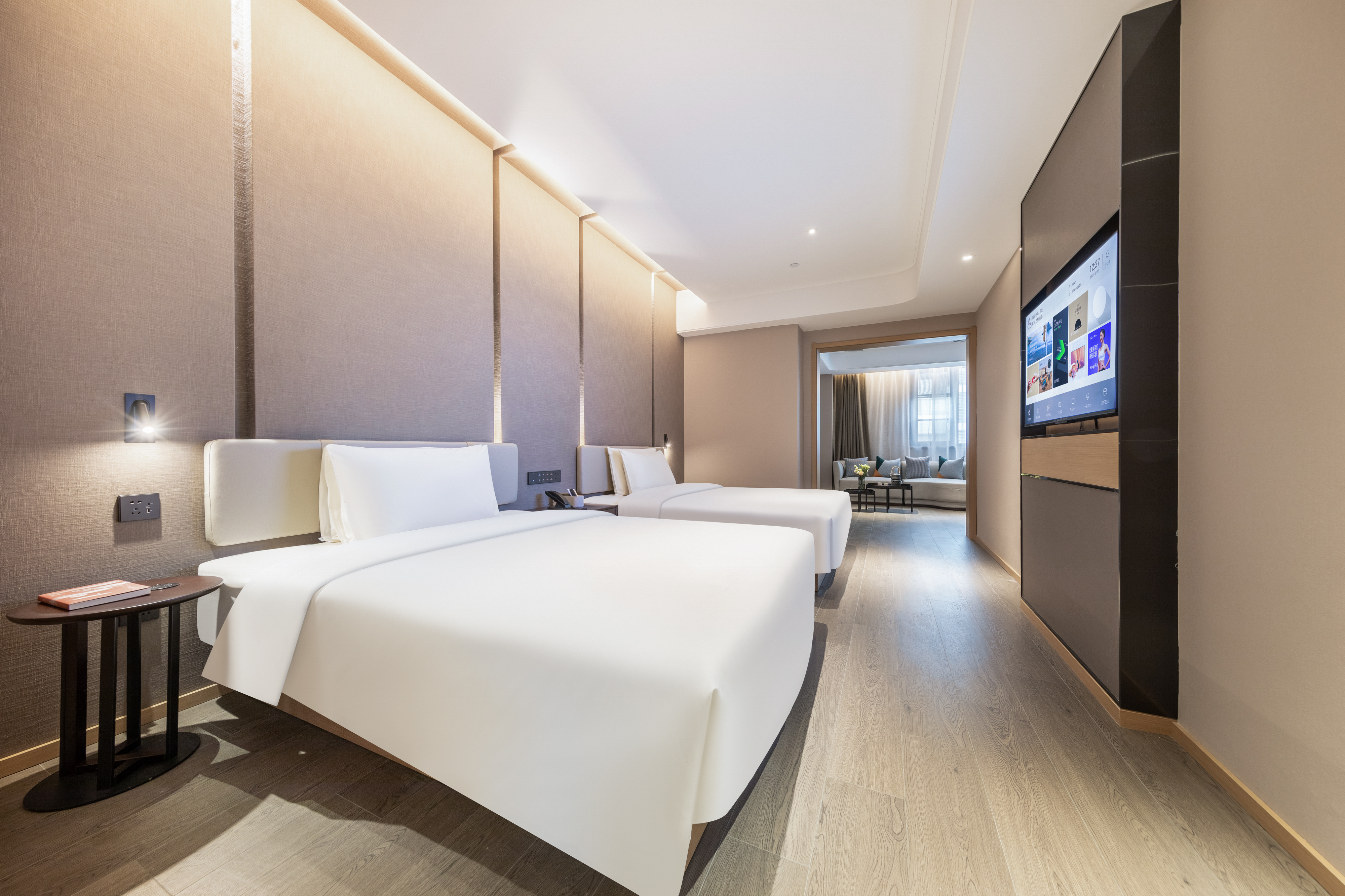 几木亲子双床房（深睡PRO枕+小冰箱+浴袍+投屏电视）