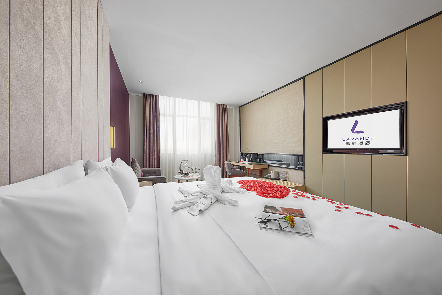 浪漫優享房（薰衣草主題+浪漫布置）