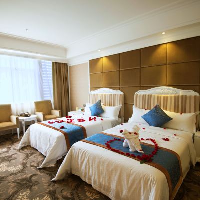 舒適雙床房 清遠美林國際飯店（清新古龍峽飛來湖公園店）優惠