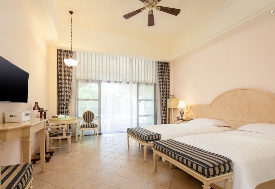 海神居豪华温泉双床房【巴洛克风格+欧式浪漫+私人泡池】