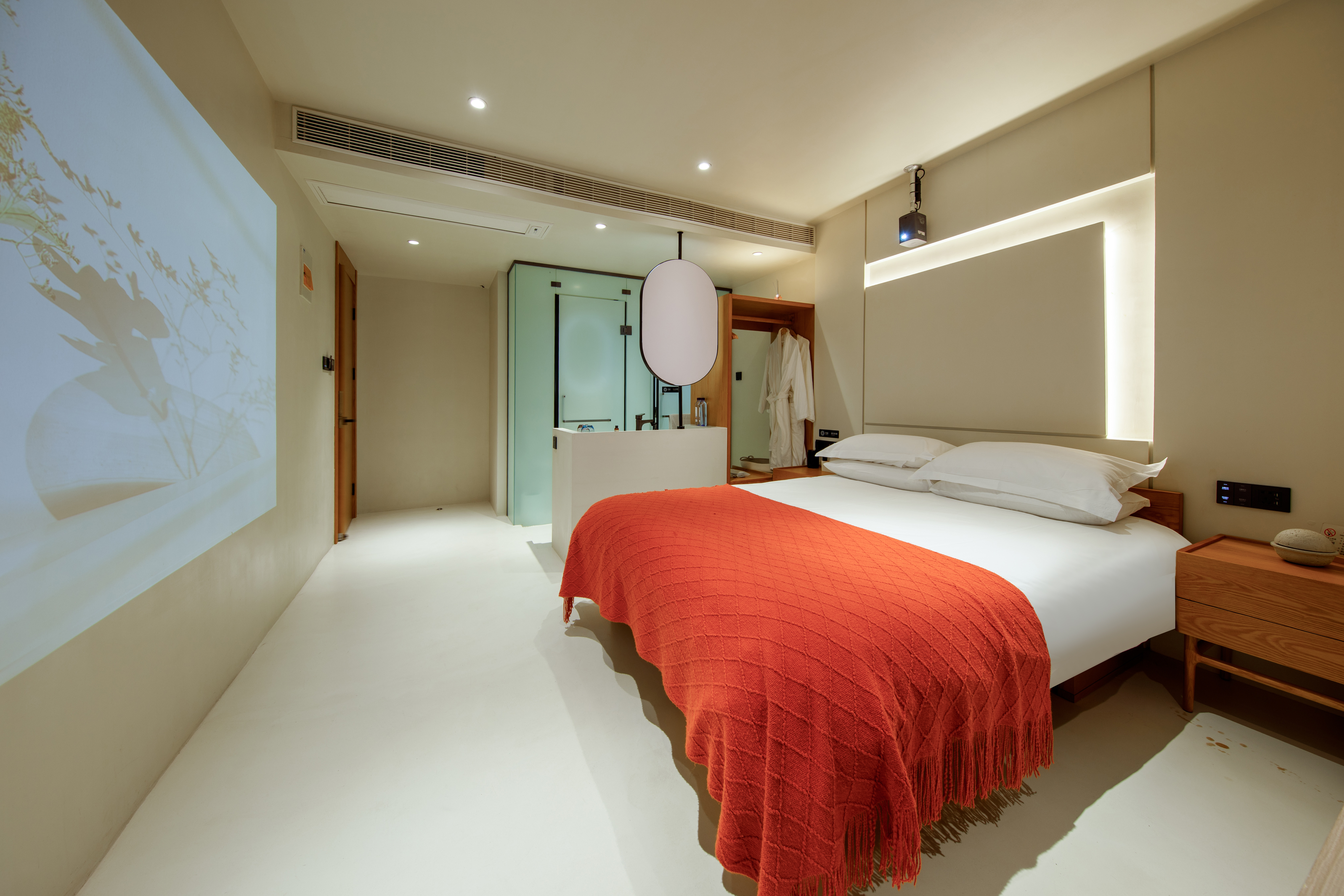 月洒·观景大床房+巨幕投影+品茶坐榻+全屋智能客控