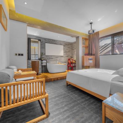 陶然·曼居觀影房|極米4K投影+貴妃浴缸+零壓助眠 水晶璞邸飯店（景德鎮陶溪川店）優惠