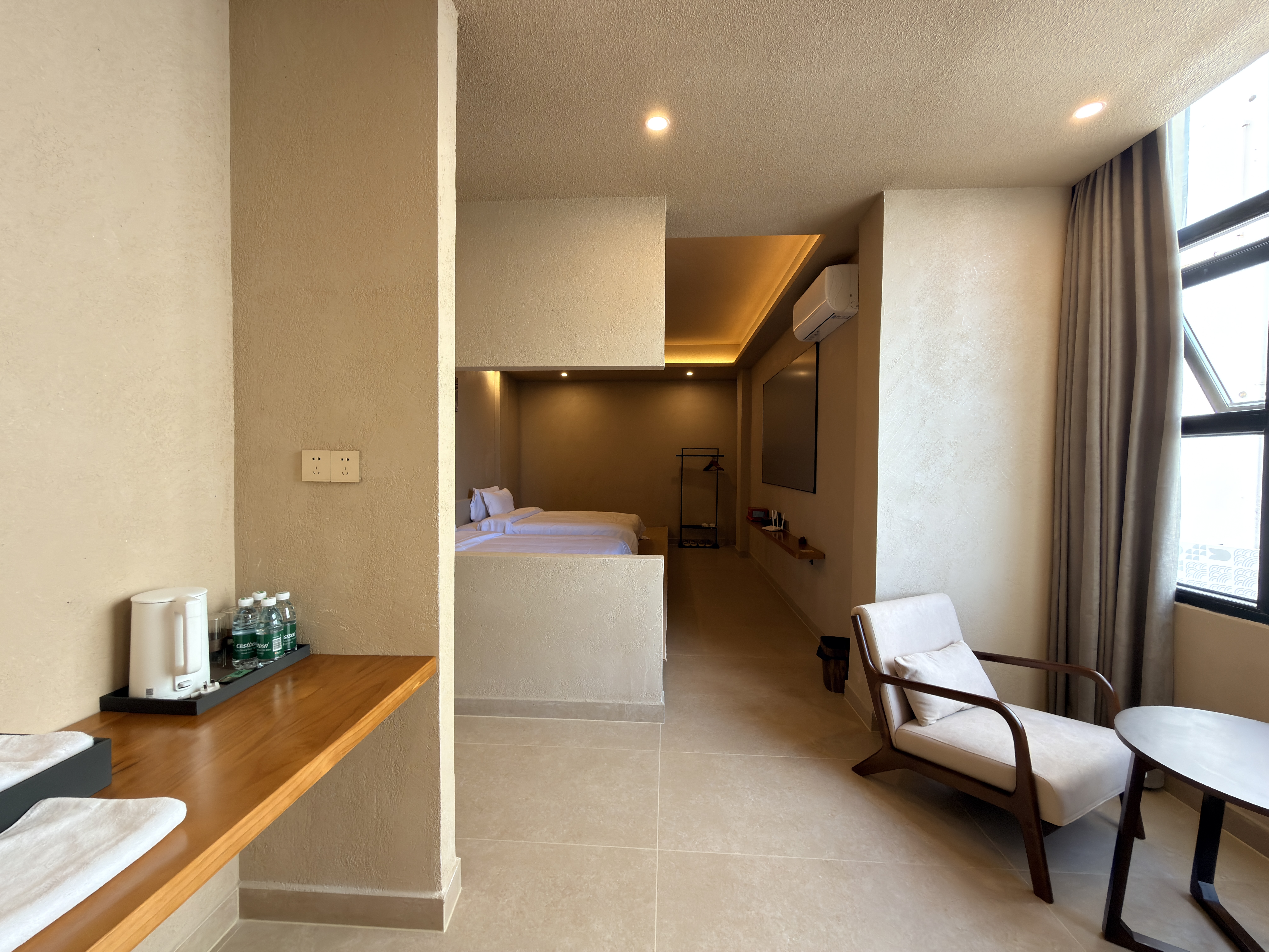 街景 静谧影院双床房