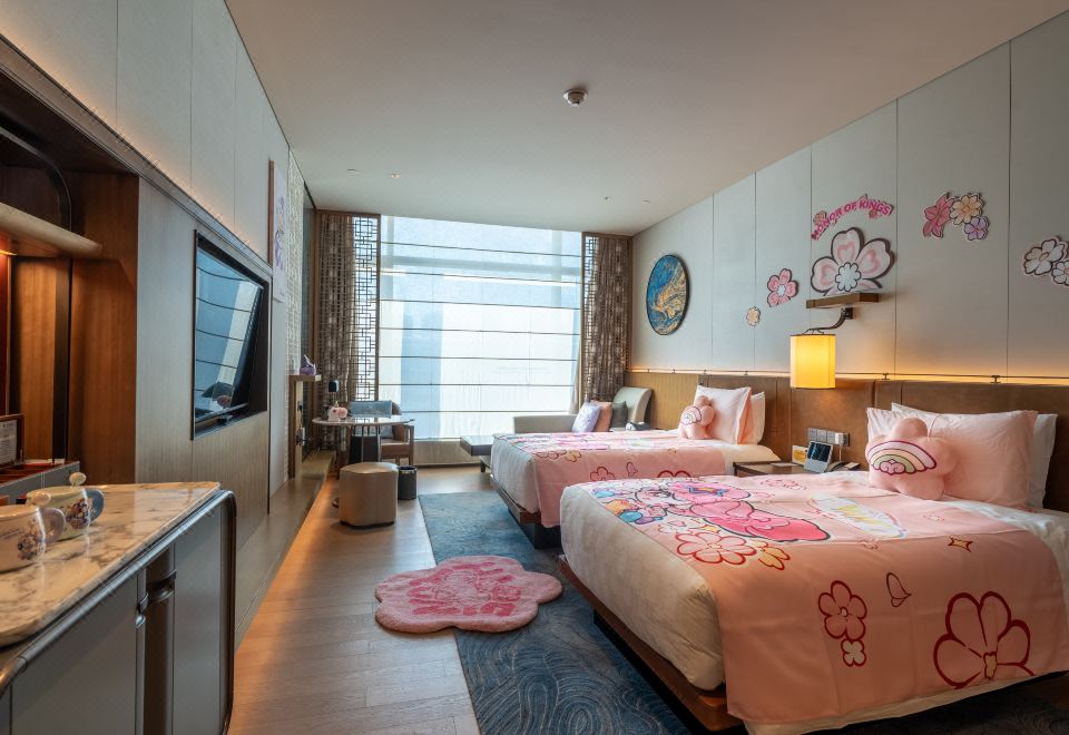 王者荣耀主题双床房