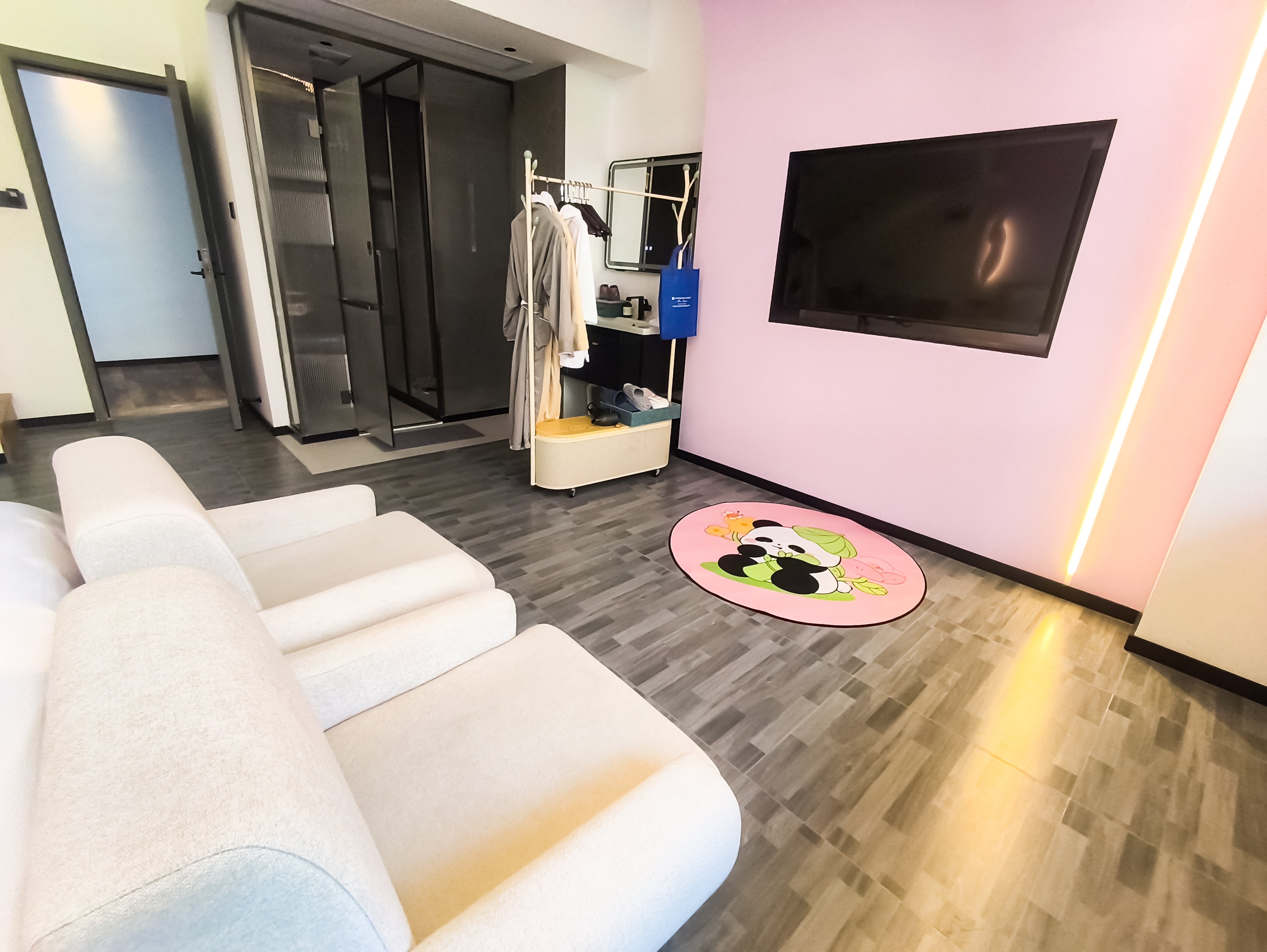 复式亲子直通漂流河房（独立泡池）