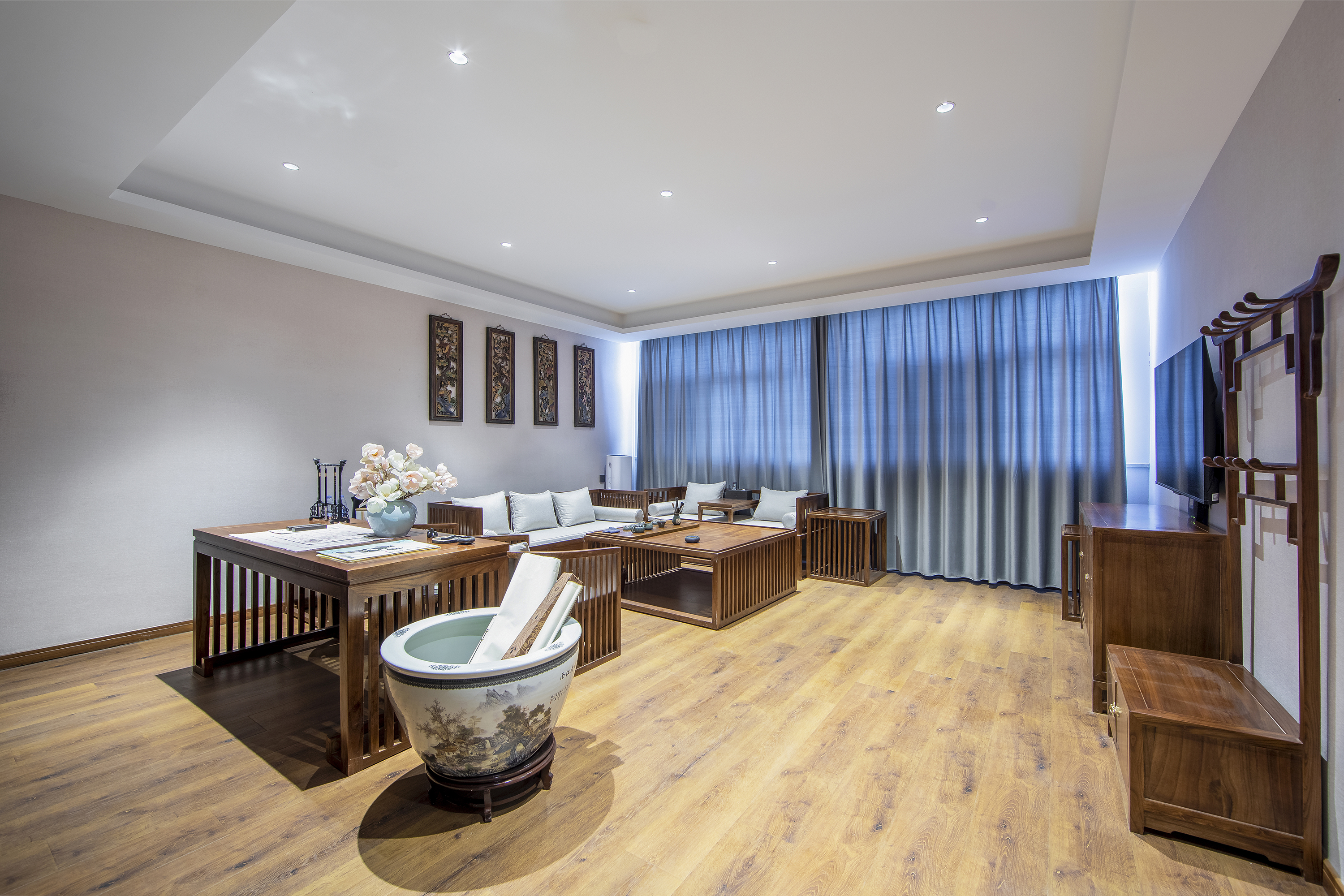 隐士套房（中式茶台+一室一厅+语音智控）