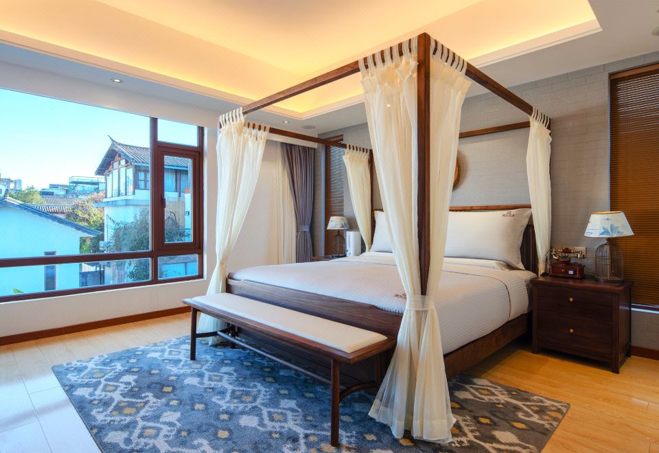 景观花园露台大床套房