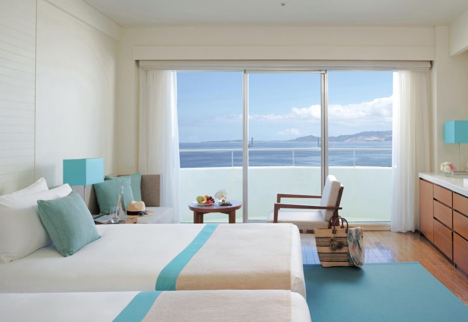 海景经典房（2张单人床，顶层）