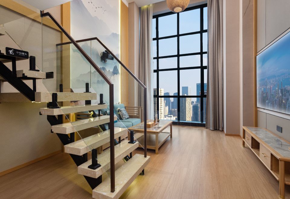 Luck丨私享投影大床房「智能客控+一線城景」