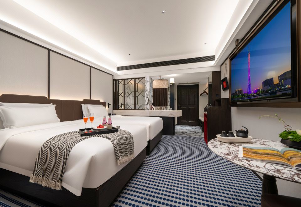 悦享双床房（电动窗帘+智能马桶+视野开阔）