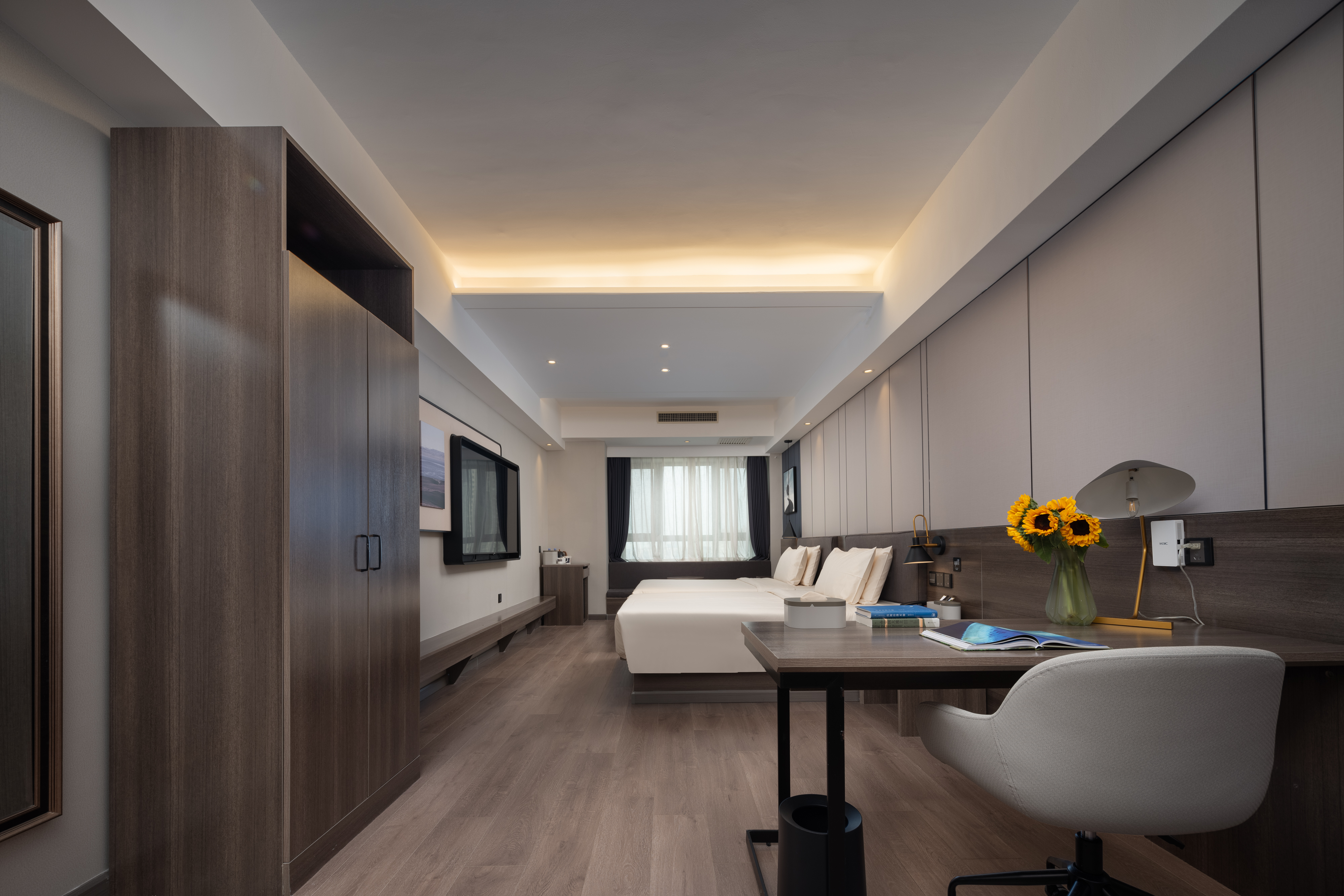 高級雙床房（手機投屏＋加濕器＋雙人洗手枱）