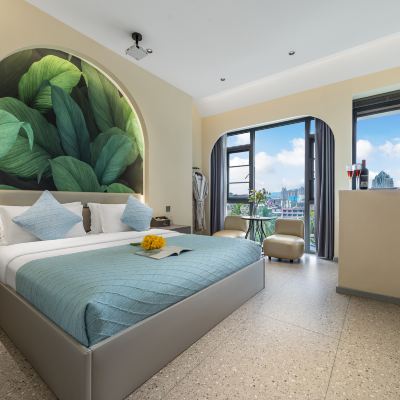 汐芸·智能影院泡池大床房【TOTO衞浴+智能家居+Mini冰箱】 西雙版納汐嶼酒店（告莊星光夜市店）優惠