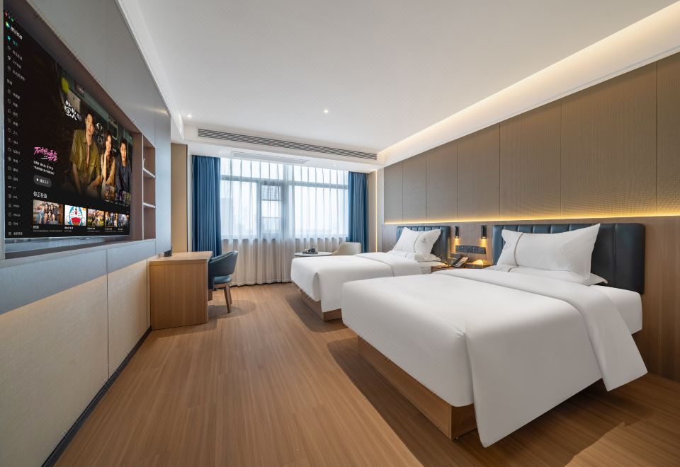 商務雙床房（智能客控+55寸液晶電視+高端定製床墊）