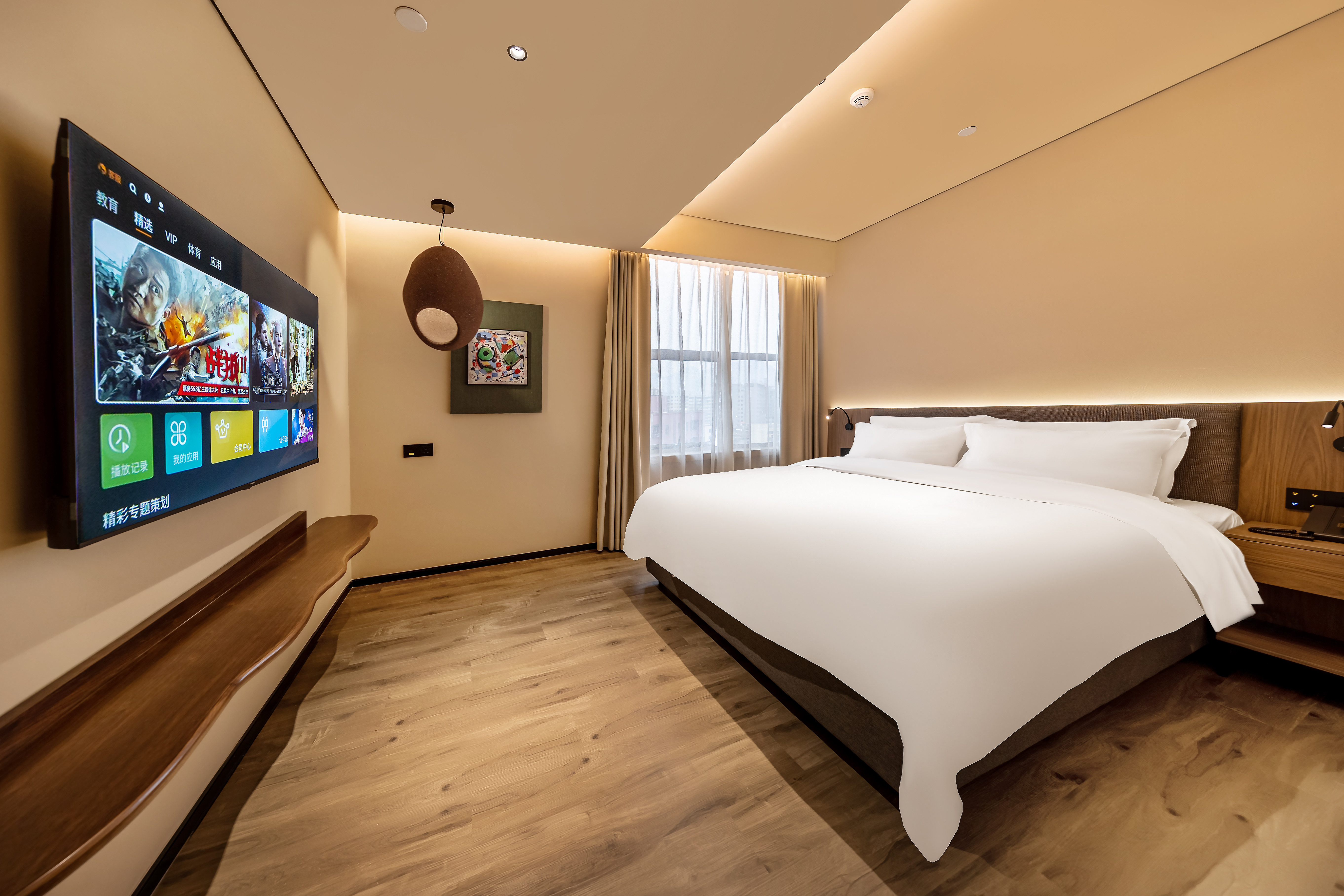 轻奢大床房（安静/舒适/清新+零压舒眠床垫）