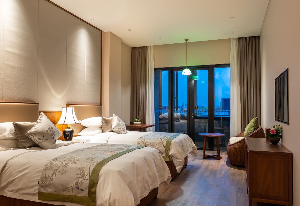 民国风街景双床房