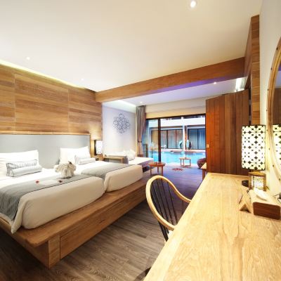 高級池畔房 - 雙床 （3人） 阿基拉利普島度假飯店優惠