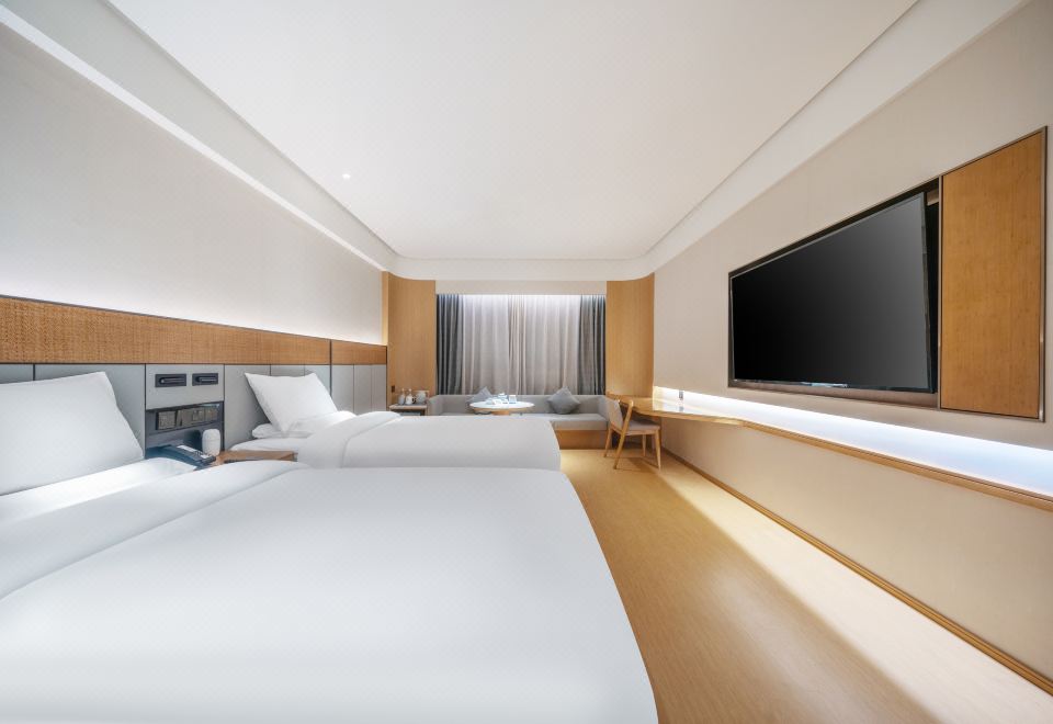 商務雙床房（65寸投屏電視+小冰箱+金可兒床墊）