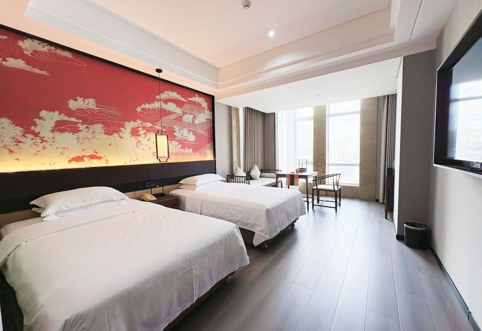 智能標準間（0壓深睡眠枕+語音客控+中式實木家居）