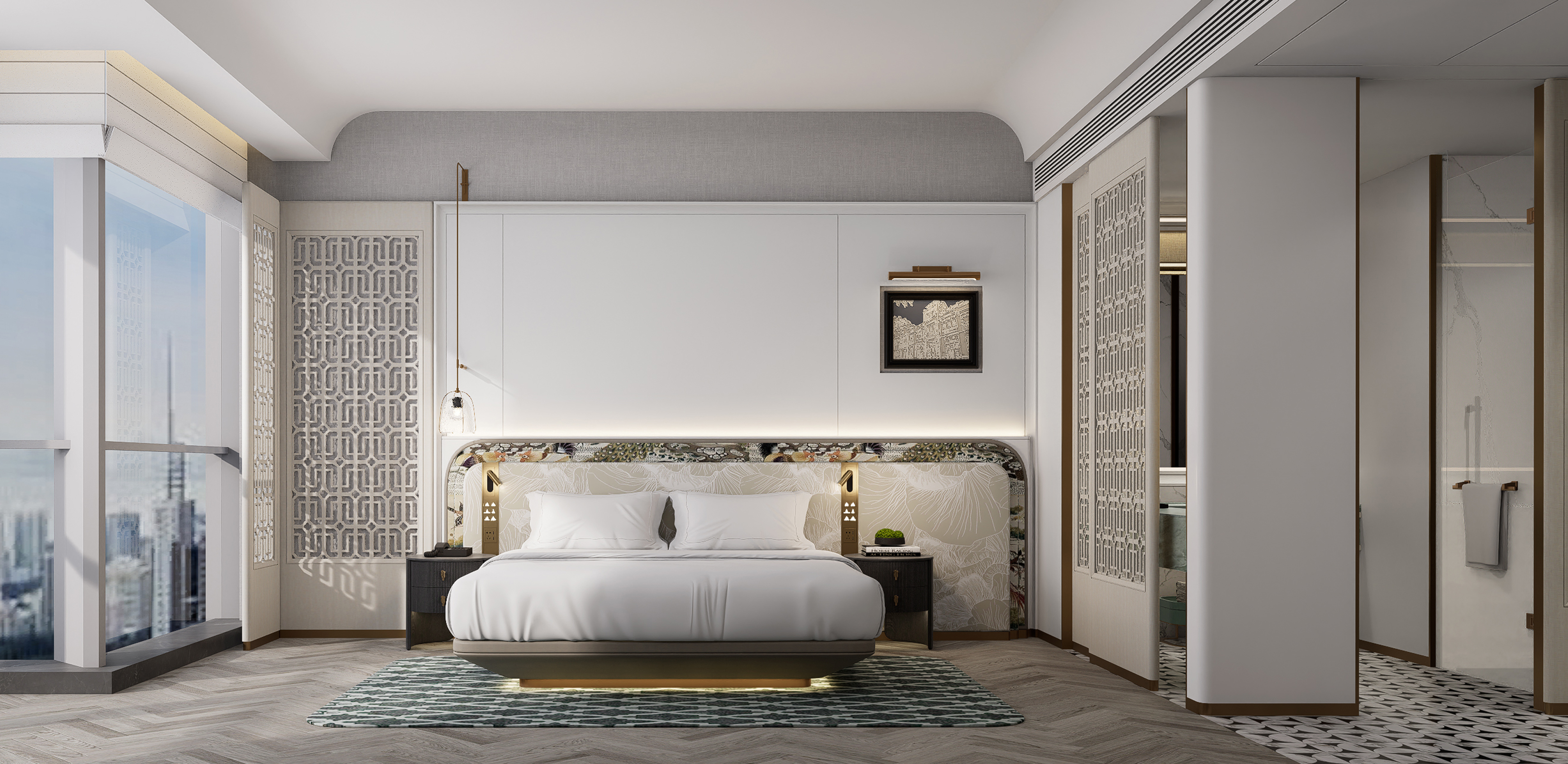 滿洲窗特大床房（雙拼大）