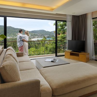 Family Suite, 87sqm, Sea View, Living Area, Balcony, 1 King Bed