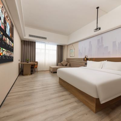 清眠影音大床房（100寸投影儀+VIP會員觀影+會客沙發） Amigo米閣酒店（東莞火車站店）優惠