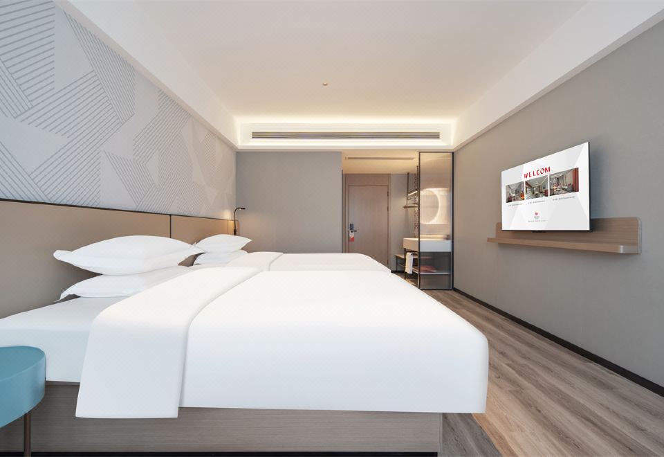 智能豪華雙床房〔智能客控+智能投屏+零壓床墊〕