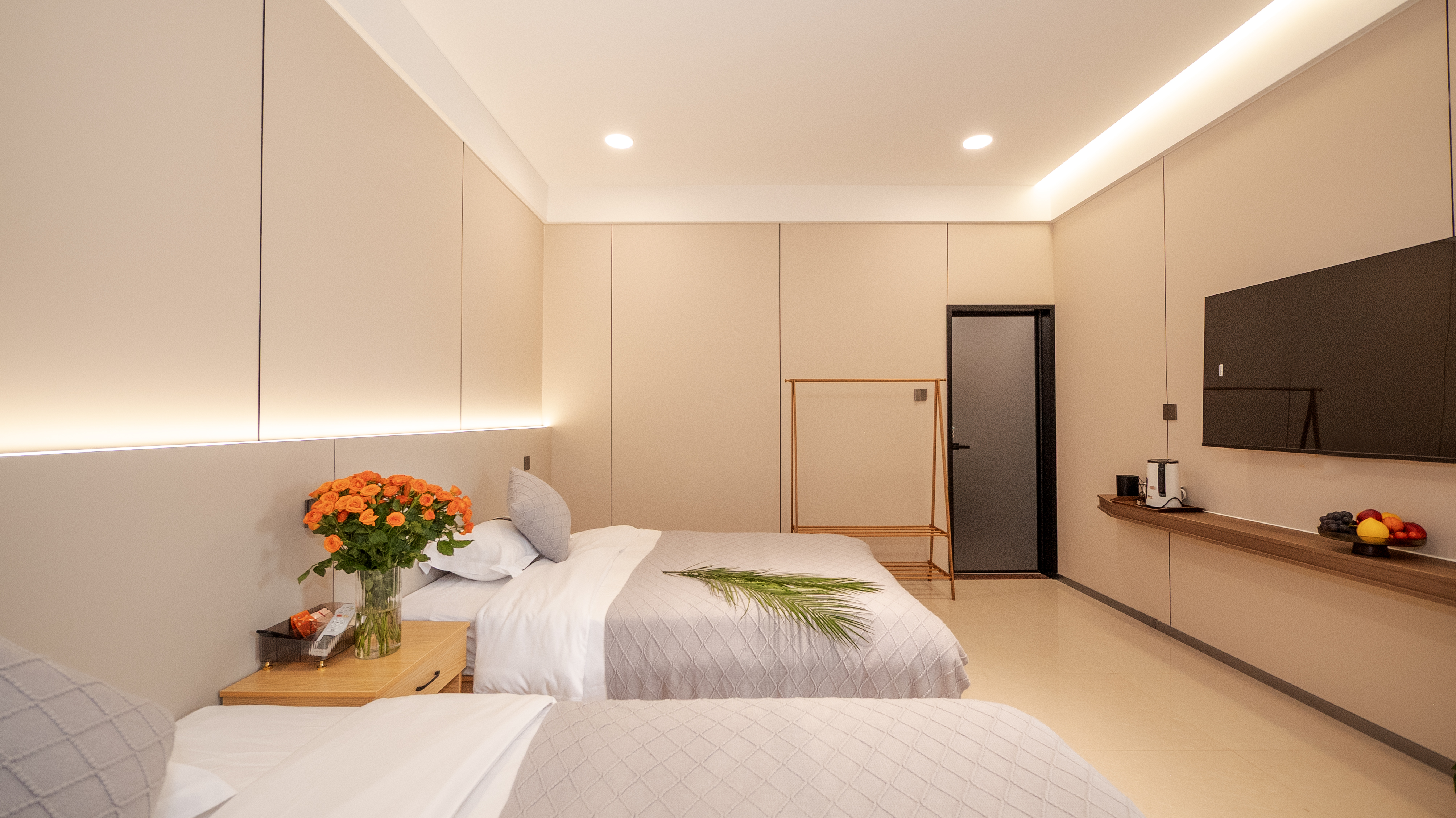 望岳·莲境观景双床房【零压床垫+智能客控+80寸电视】