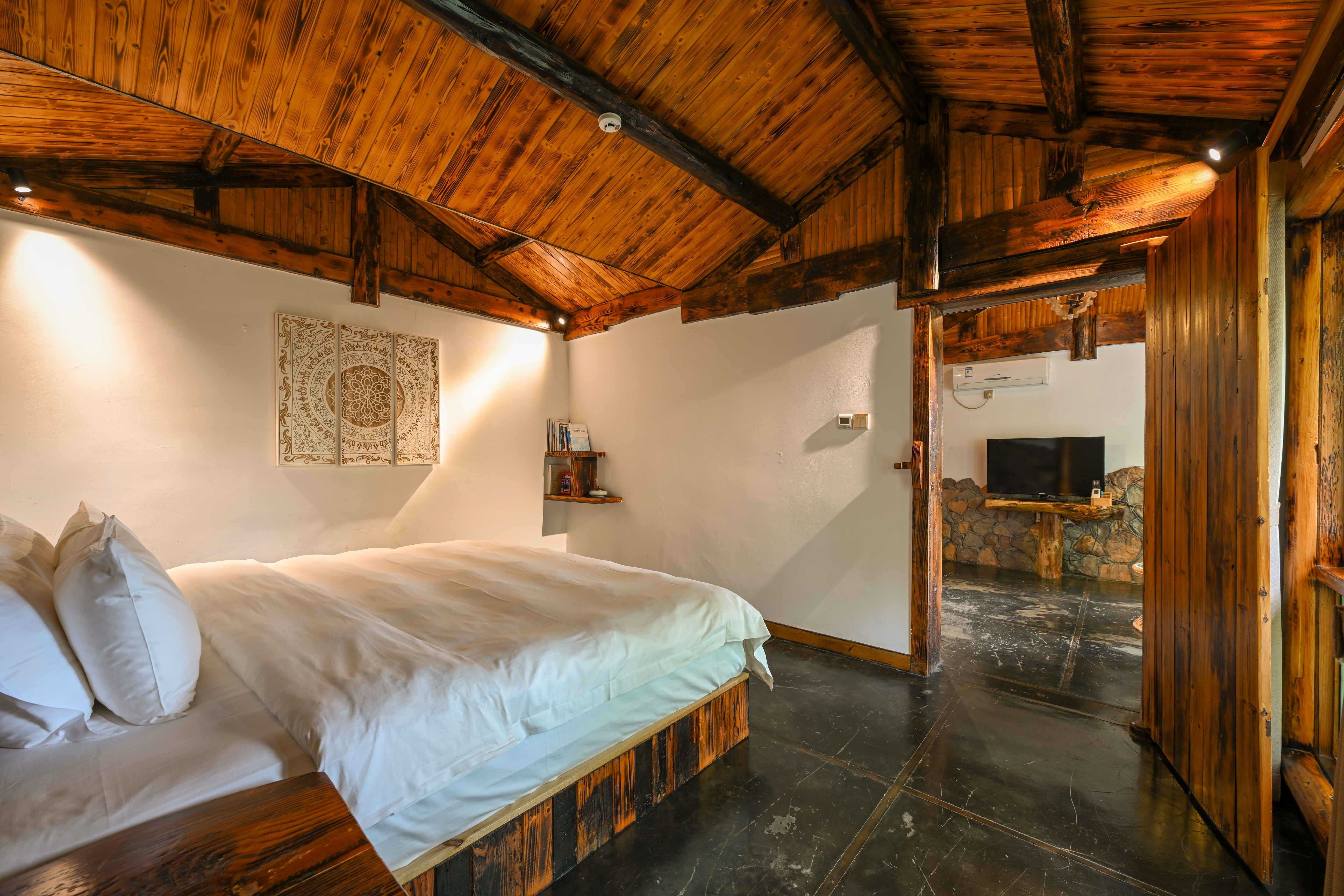 月亮別墅套房+獨棟輕奢+180度觀景