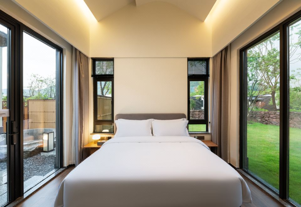 竹巷山景私湯溫泉兩房別墅（私家花園+星空茶室）